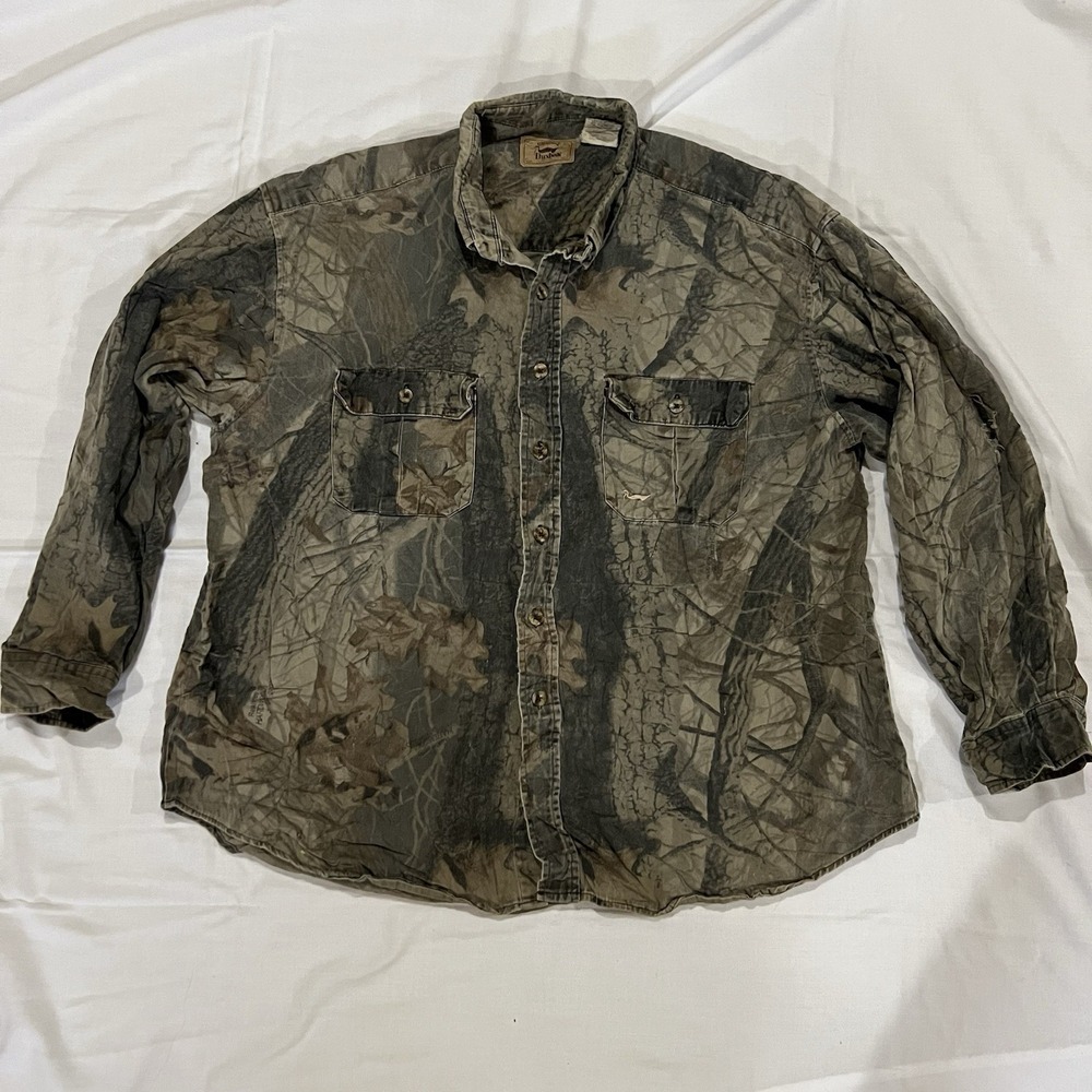 Men's Realtree Camo Duxbak Botton Up Shirt, Size XL